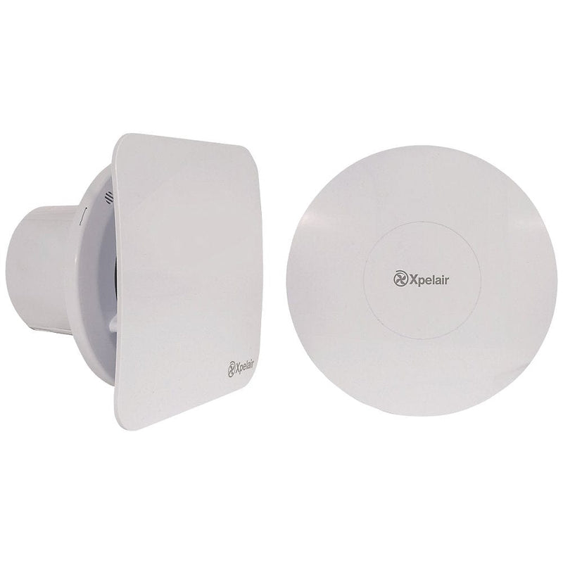 Xpelair C4TSR 7W 4"/100mm Bathroom Extractor Fan Combined With Square / Round Baffle-Front With Timer - 078346 - Return Unit, Image 3 of 6