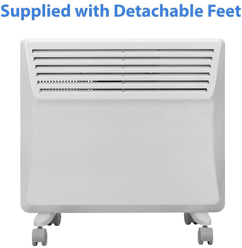 Devola Eco Contour 1kw Panel Heater With 24hr/7 Day Timer - DVS1000W - Return Unit, Image 2 of 7