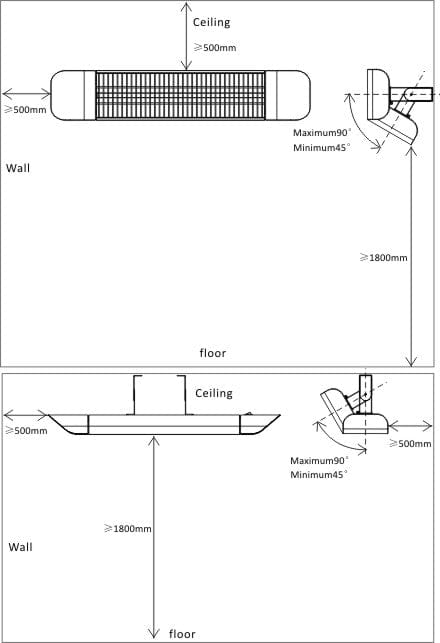 Devola 1.2kW Wi-Fi Patio Radiant Heater - DVPH1200B - Return Unit, Image 8 of 9