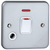 Deta Metal Clad 20A DP Switch With Flex Outlet & Neon & Back Box With Knockouts - M1214FL