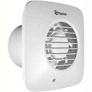 Xpelair 93018AW Simply Silent DX100BTS 4"/100mm Timer Square Intermittent Extractor Fan - 93018AW - Return Unit