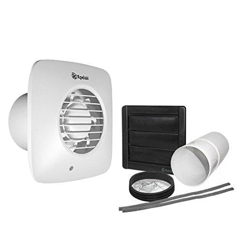 Xpelair Simply Silent LV100S Standard Square 100mm Fan with Wall Kit - 93031AW - Return Unit, Image 1 of 1