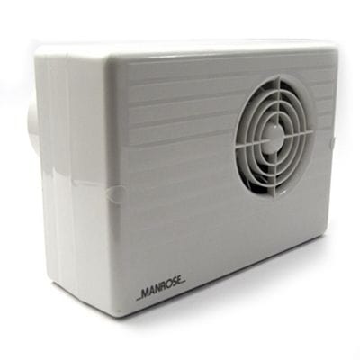 Manrose CF200T 100mm 4inch. Centrifugal Extractor Fan with Timer - Return Unit, Image 1 of 1