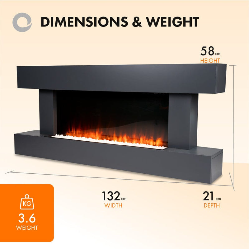 Devola Dorking 2kW Electric Fireplace Suite – DVWF202GW - Return Unit, Image 3 of 10