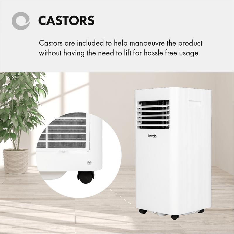 Devola Master 10000 BTU Portable Air Conditioner With Cooling & Heating - White - DVAC10CHW - Return Unit, Image 8 of 9