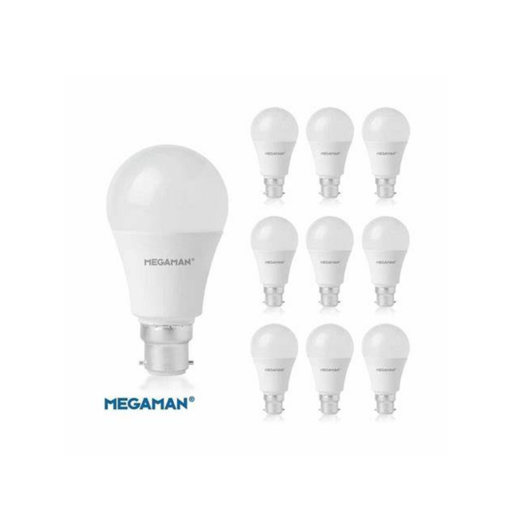 Megaman 9.6W LED GLS B22, 4000K (10 Pack) - 710465E – ledbulbs.co.uk