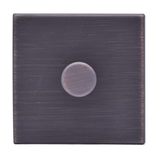 Hamilton Hartland G2 100W 1 Gang 2 Way Screwless Push Rotary LED Dimmer Switch - Etrium Bronze   - 7G2EB1XLEDITB100