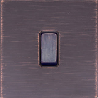 Hamilton Hartland G2 10A 1 Gang 2 Way Screwless Light Switch - Etrium Bronze  - 7G2EBR21EB-B