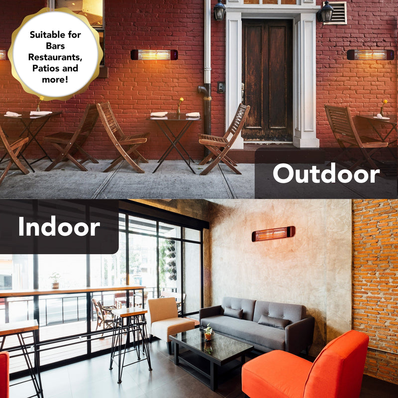 Devola 1.2kW Wi-Fi Patio Radiant Heater - DVPH1200B - Return Unit, Image 7 of 9