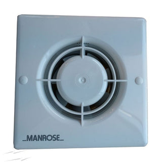 Manrose XF100H 100mm 20W Axial Bathroom Fan - Return Unit