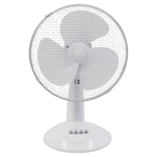 Prem-I-Air 40W 3 Speed 12-inch Plastic Desk Fan - White - EH1522 - Return Unit, Image 3 of 3