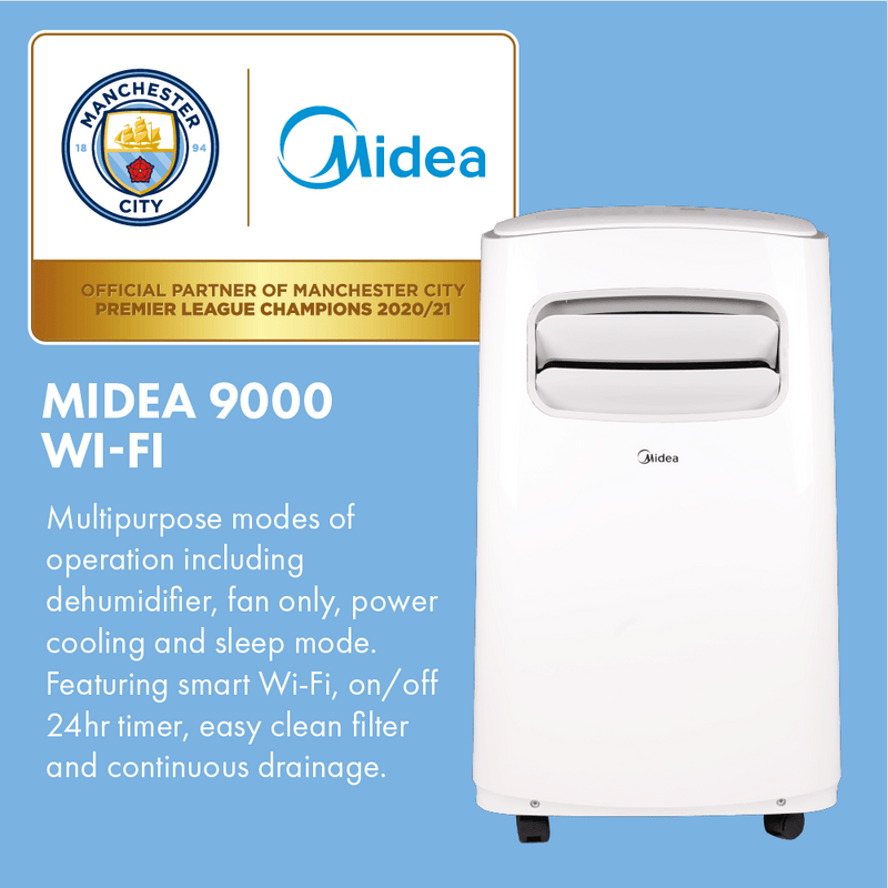 Midea Comfee 9000 BTU WiFi Compatible Portable Air Conditioner - White - MPPFA-09CRN7 - Return Unit, Image 2 of 9
