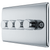 BG Nexus Metal Polished Chrome Quad Intelligent Led Dimmer Switch, 2-Way Push On/Off - NPC84