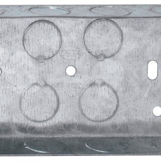 Deta 2 Gang 25mm Metal Back Box - DB163