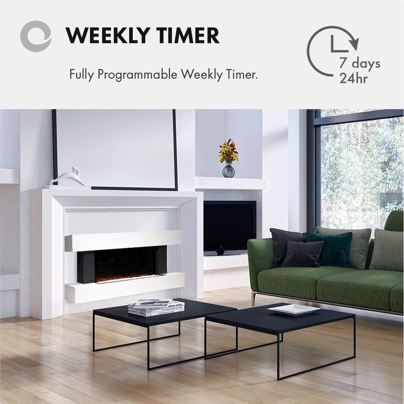 Devola Haslemere 2kW Optiflame Effect Electric Fireplace Suite – DVWF201GW - Return Unit, Image 9 of 10