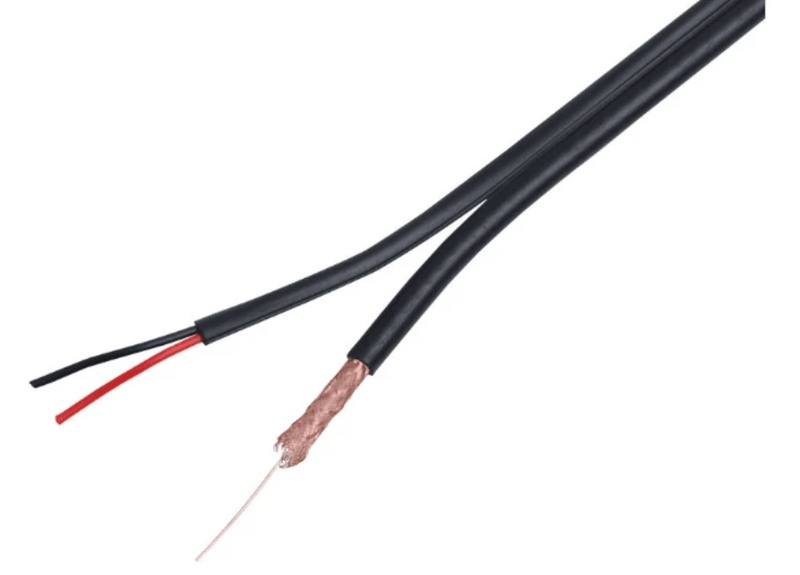 Deta RG59 CCTV Coax + 2 Core Power Cable 100m - Black - DT538BK, Image 1 of 1