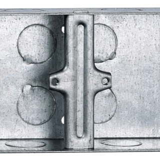 Deta Dual 1 Gang 35mm Metal Back Box - DB166