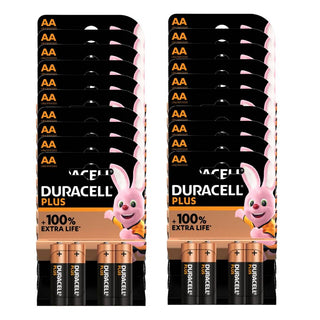 Duracell Plus AA Alkaline Batteries, Case of 20x4
