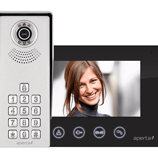 ESP Aperta Colour Video Door Kp Kit (Black Mon) - APKITKPBLK