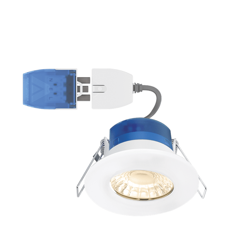 Aurora R6 6W Dimmable IP65 Fast Fix Downlight Warm White - White - AU-R6FF-30, Image 1 of 3