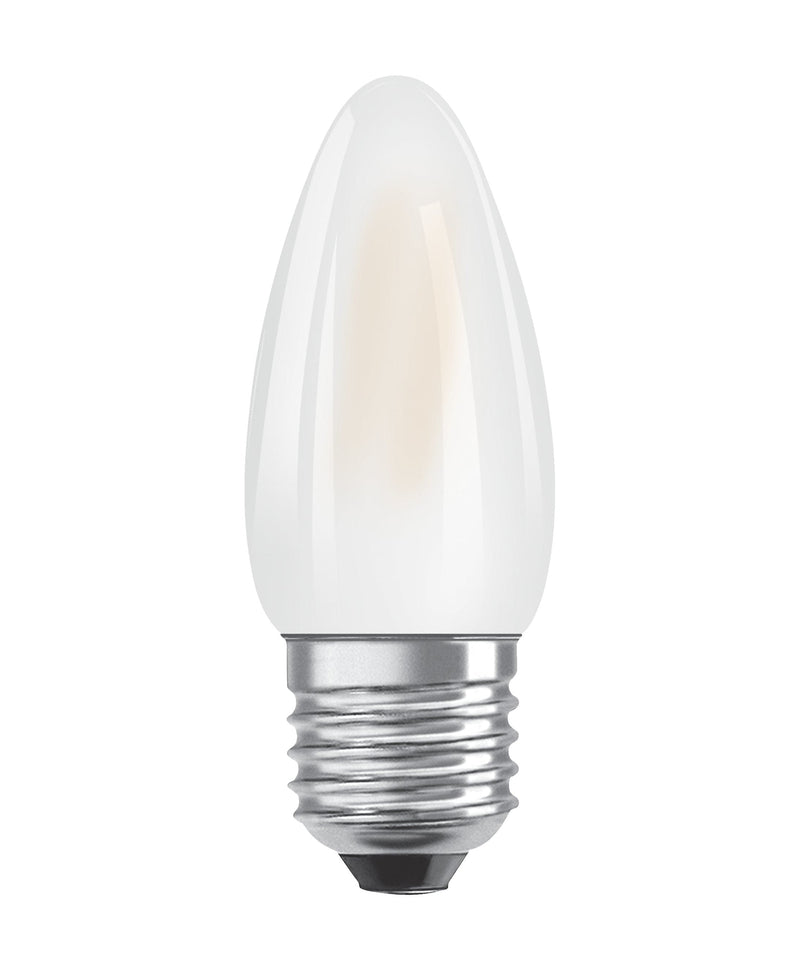 Ledvance 4.8W Dimmable Frosted Filament Candle E27, Very Warm White - 435025, Image 1 of 3