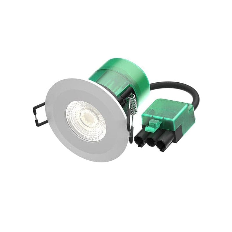 Bell Lighting 6W Firestay LED Integrated Fixed Downlight White & Satin Bezel 4000K - BL10498, Image 1 of 1