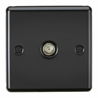 Knightsbridge TV Outlet (non-isolated) - Matt Black - CL010MB
