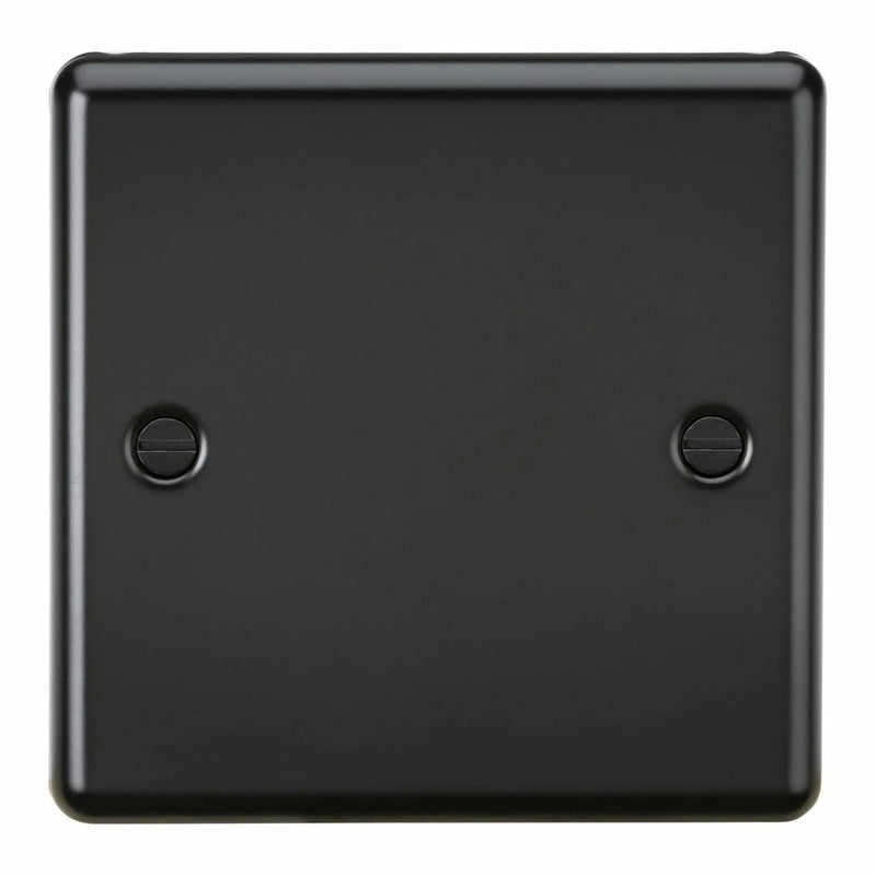 Knightsbridge 1G Blanking Plate - Matt Black - CL85MB, Image 1 of 1