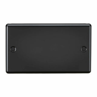 Knightsbridge 2G Blanking Plate - Matt Black - CL86MB