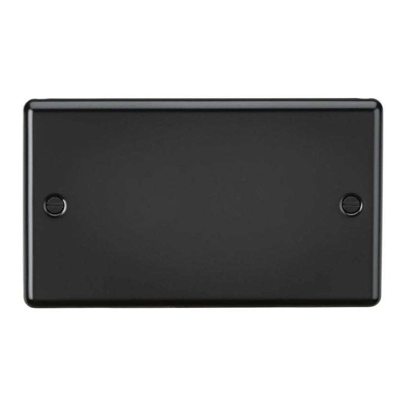 Knightsbridge 2G Blanking Plate - Matt Black - CL86MB, Image 1 of 1