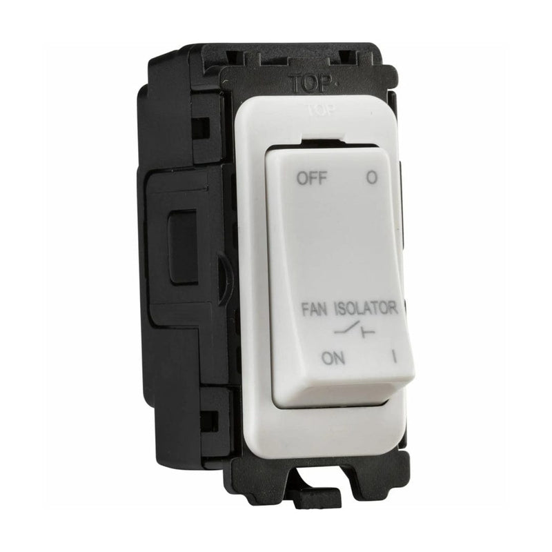 Knightsbridge 10A 3 Pole Fan Isolator module - White - CUGM19, Image 1 of 1