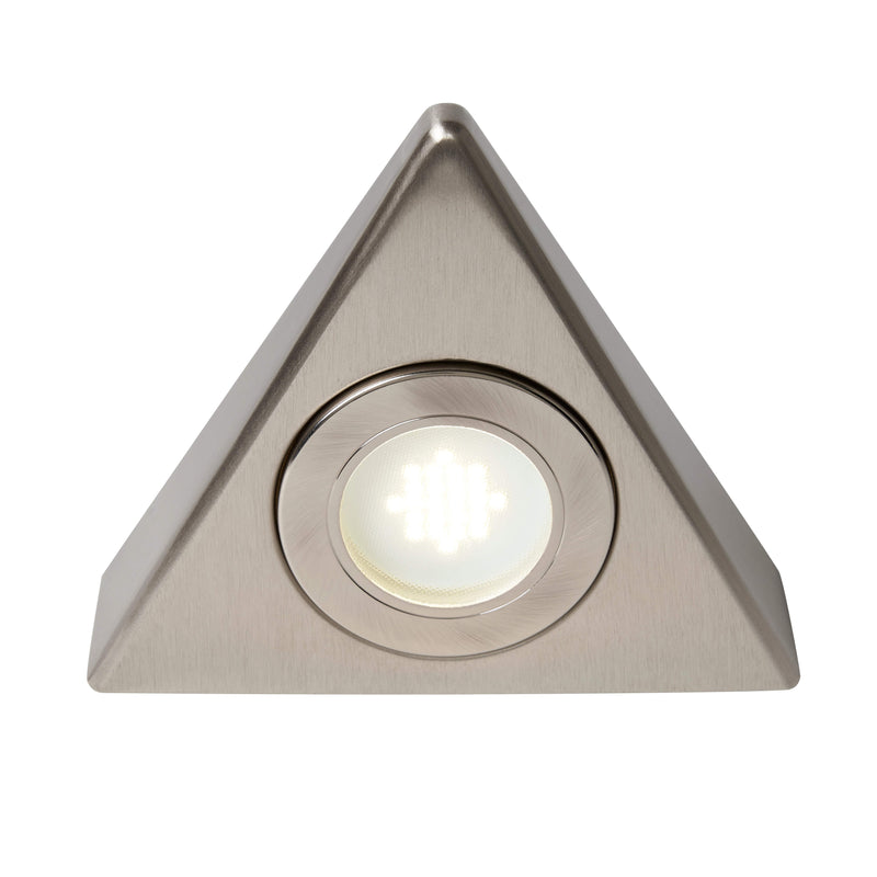 Forum Fonte 1.5W Triangle Under Cabinet Light Satin Nickel - Cool White - CUL-21626, Image 1 of 3