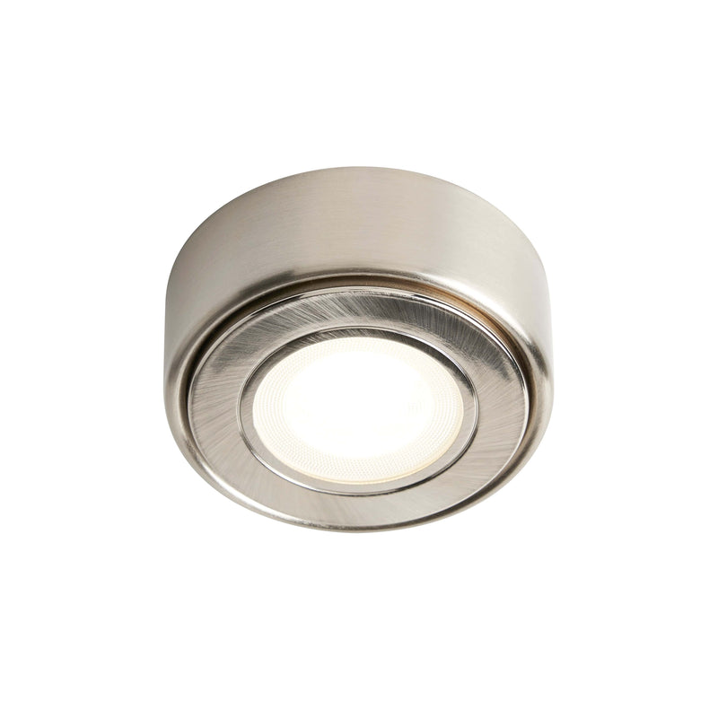 Forum Ellen 1.5W CCT Round Under-Cabinet Light -  Satin Nickel - CUL-35860, Image 1 of 3