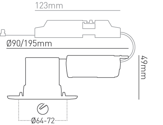 Collingwood H2 Pro 5W-7W Fixed LED Downlight, Colour Selectable - DLE5245500, Image 6 of 6