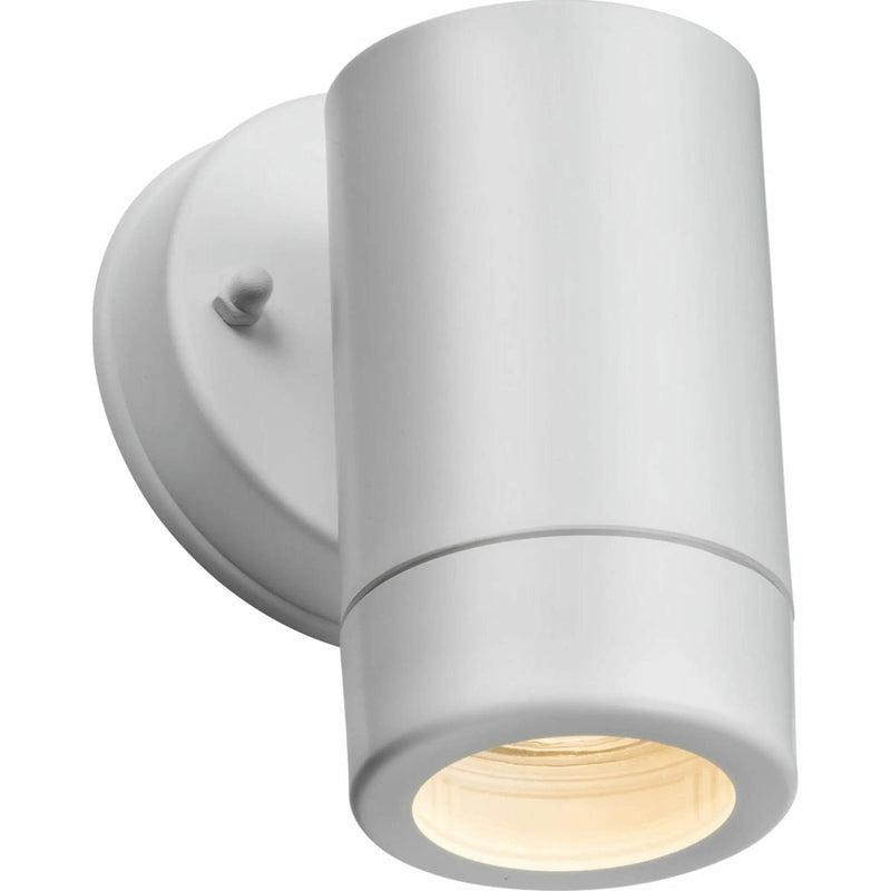 Knightsbridge EAMON - 230V IP54 GU10 Polycarbonate Single Wall light - White - EA1W, Image 1 of 1