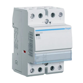 Hager 40A TPN Contactor, 2P - ESC240