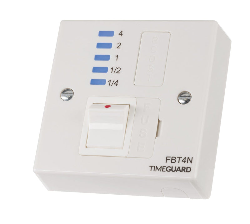 Timeguard 4 Hour Electronic Boost Timer & Fused Spur - FBT4N, Image 1 of 1