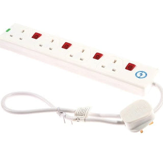 Deta 4 Gang  13A Extension Lead Switched with Surge 0.75m - S4WISP