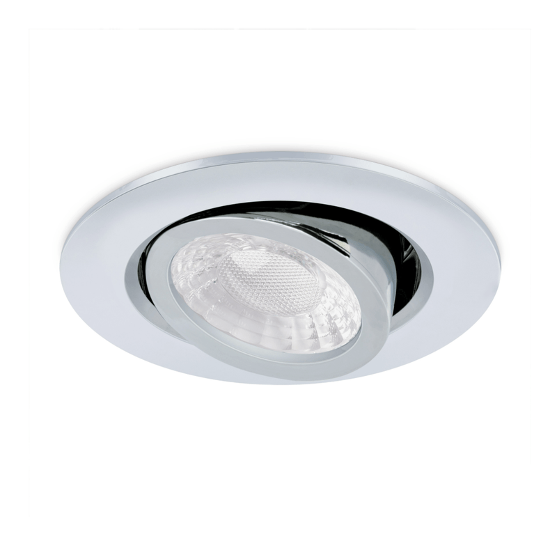 JCC X50 Fire rated downlight Tilt 3W/5W IP20 3000/4000/5700K 400/650 lms Chrome - JC1102/CH, Image 1 of 1