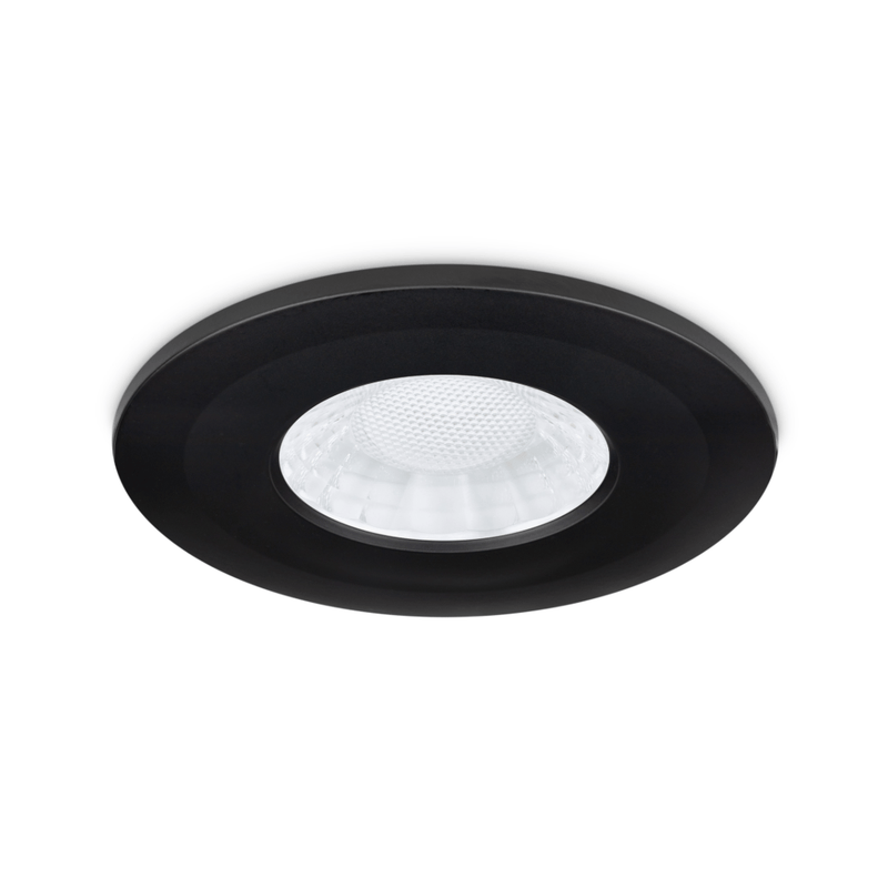 JCC X50 Fire rated downlight Bezel Aluminium Black - JC1107/BLK, Image 1 of 1