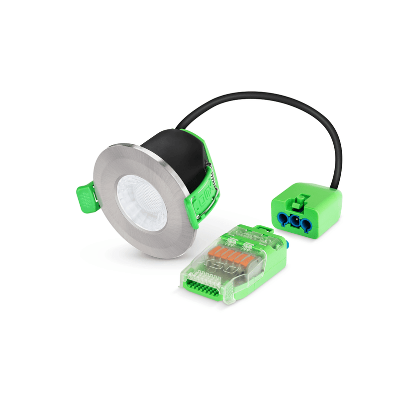 JCC X50 Fire rated downlight Bezel Aluminium Brushed Nickel - JC1107/BN, Image 2 of 2