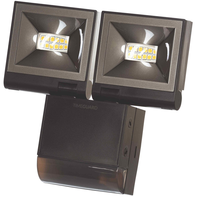 Timeguard Black Twin 10W 200 Range LED PIR Floodlight Cool White - LED200PIRBE, Image 1 of 1