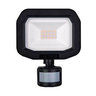 Luceco Castra 10W LED Security Floodlight with PIR - IP65 - 5000K Cool White - Black   - LFSP10B150