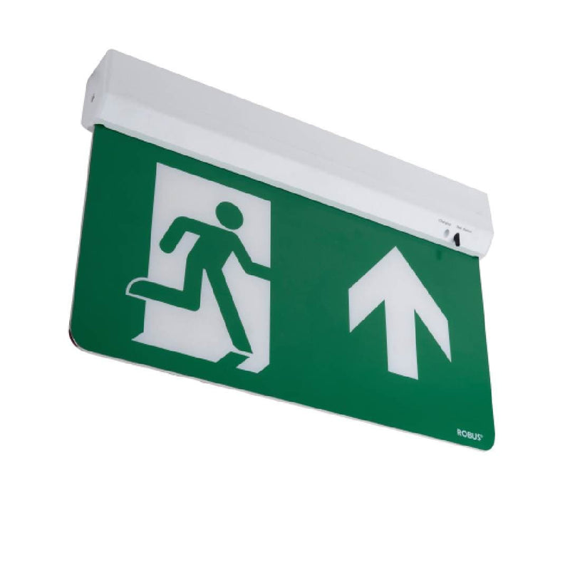 Robus Swiss 1.5W Maintained Slim Exit Blade Light Standard with Multiple Mounting Options - RSS1P5-01, Image 1 of 1