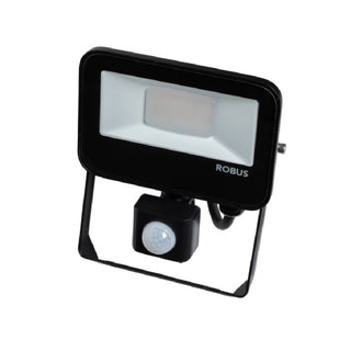 Robus Selest  10W Floodlight with PIR IP65 CCT3 C/W 1m Flex Black - RST10CCT3P-04