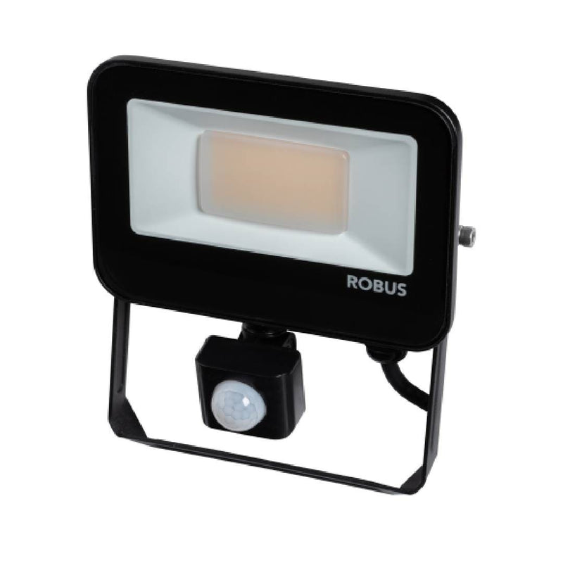 Robus Selest  20W Floodlight with PIR IP65 CCT3 C/W 1m Flex Black - RST20CCT3P-04, Image 1 of 1