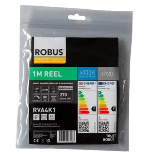 Robus Vegas 4.8W/m 1m LED Striplight IP20, 4000K - RVA4K1