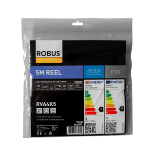 Robus Vegas 4.8W/m 5m LED Striplight IP20, 4000K - RVA4K5