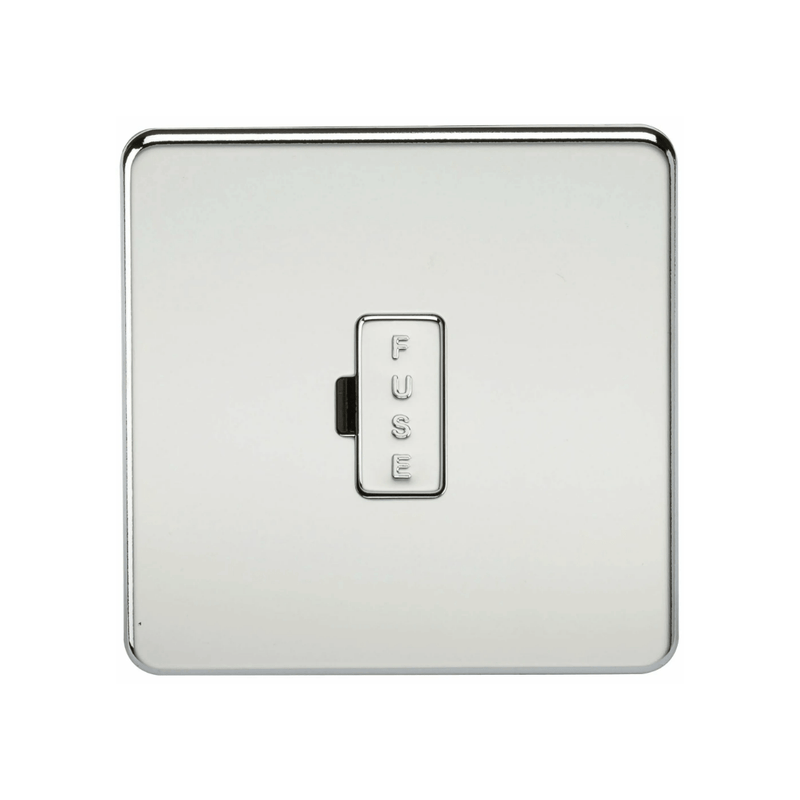 Knightsbridge Screwless 13A Fused Spur Unit - Polished Chrome - SF6000PC, Image 1 of 1