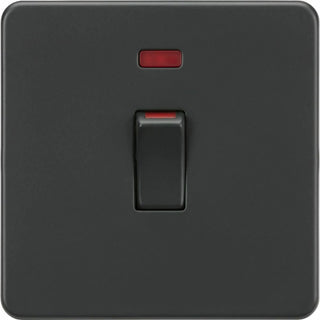 Knightsbridge 45A 1G DP switch with neon - anthracite - SF81MNAT